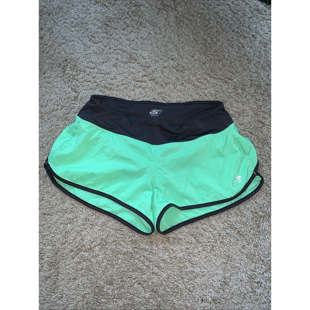 Skechers Running Shorts Green Women Size Large